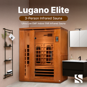 Dynamic Lugano 3-person Ultra Low EMF FAR Infrared Sauna - DYN-6336-02 Elite