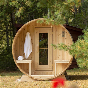 Dundalk CT Serenity 6 Person Barrel Sauna CTC2245W