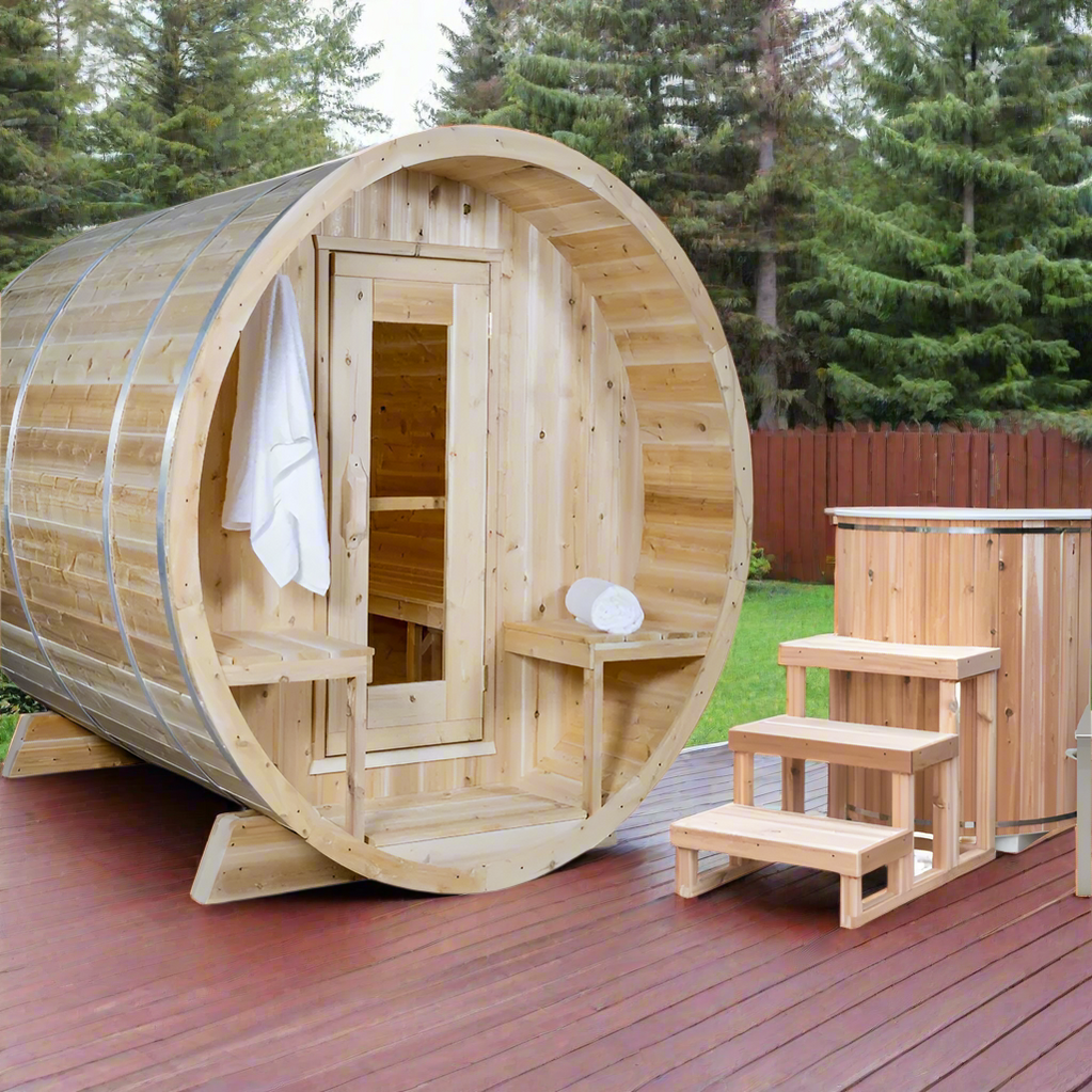 Dundalk CT Serenity MP 6 Person Barrel Sauna CTC2245MP