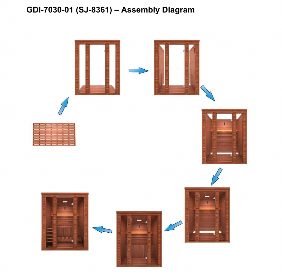 Golden Designs 2025 "Andermatt Edition" 3 Person Traditional Steam Sauna (GDI-7030-01)