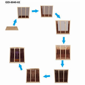 Golden Designs 4-Person 2025 Reserve Edition GDI-8040-03 Full Spectrum with Himalayan Salt Bar