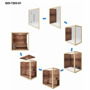 Golden Designs "Forssa Edition" 3 Person Indoor Traditional Sauna GDI-7203-01