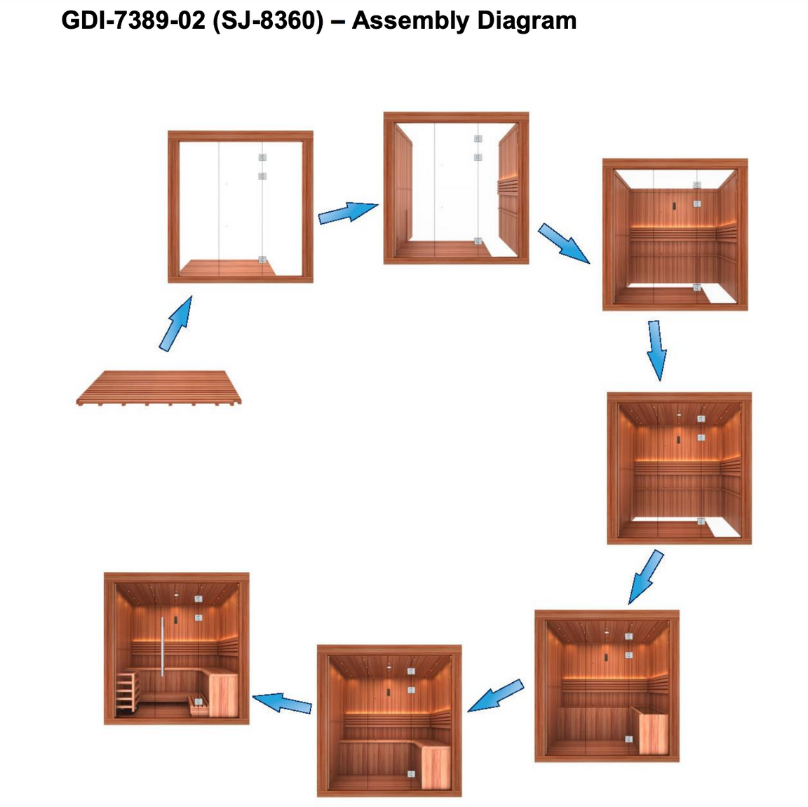 Golden Designs 2025 "Osla Edition" 6 Person Traditional Sauna
