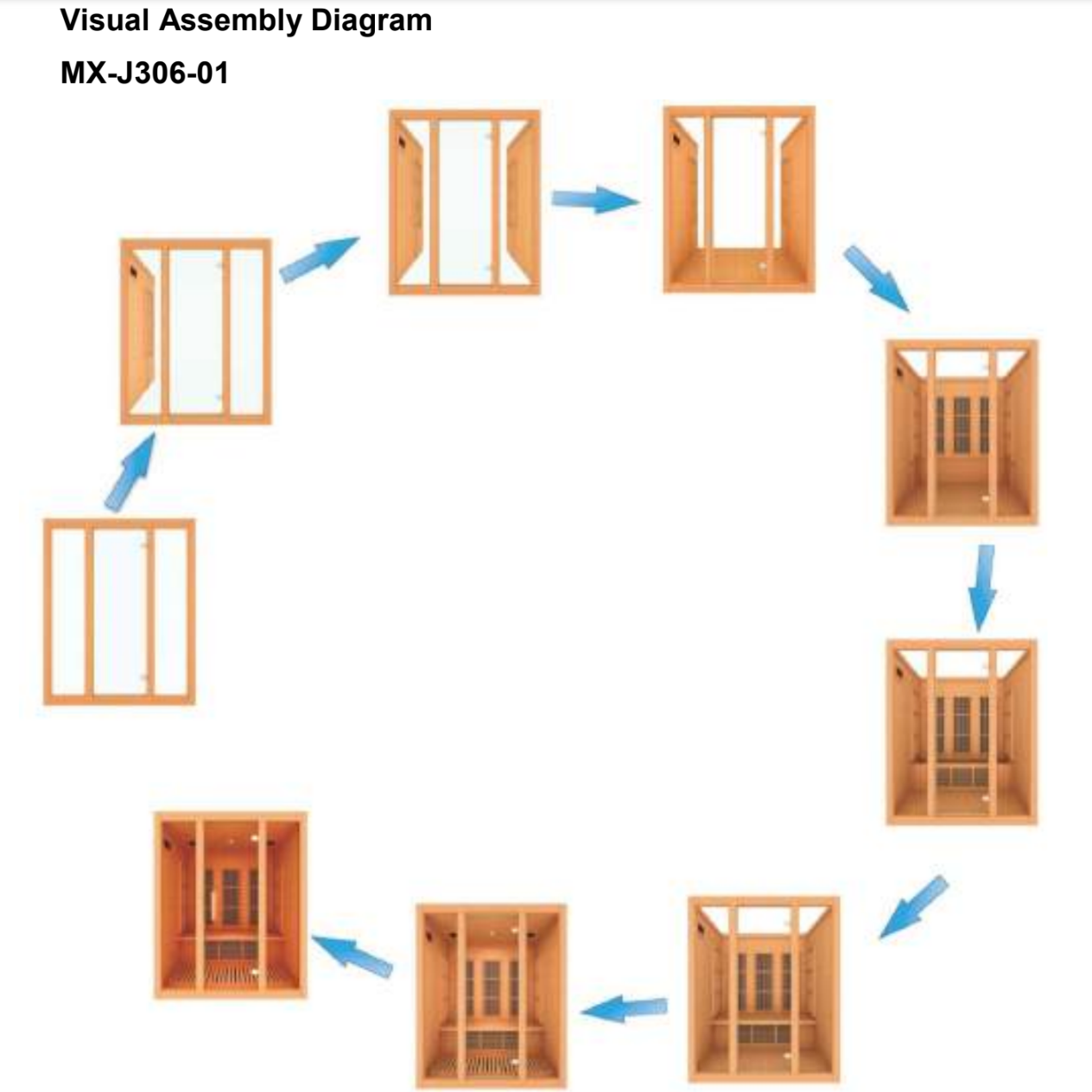 Maxxus 3-Person "Bellevue" Low EMF FAR Infrared Sauna Canadian Hemlock MX-J306-01