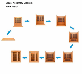Maxxus 3-Person "Montilemar Edition" Near Zero EMF FAR Infrared Sauna Canadian Red Cedar MX-K306-01-ZF CED