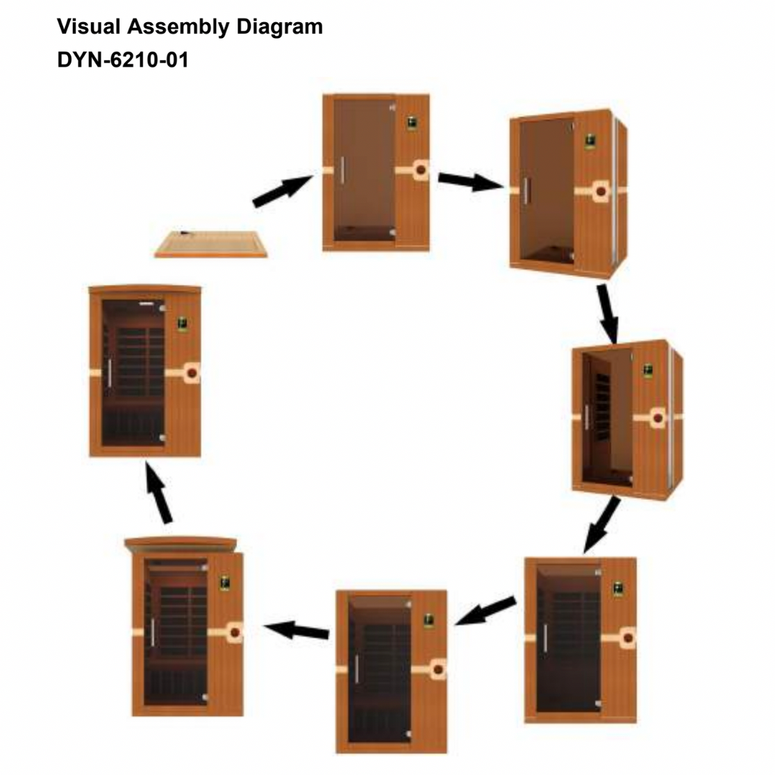 Dynamic "Venice" 2-person Low EMF FAR Infrared Sauna DYN-6210-01