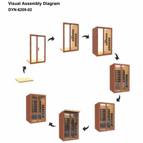 Dynamic Santiago Elite 2-person Ultra Low EMF FAR Infrared Sauna - DYN-6209-02 Elite