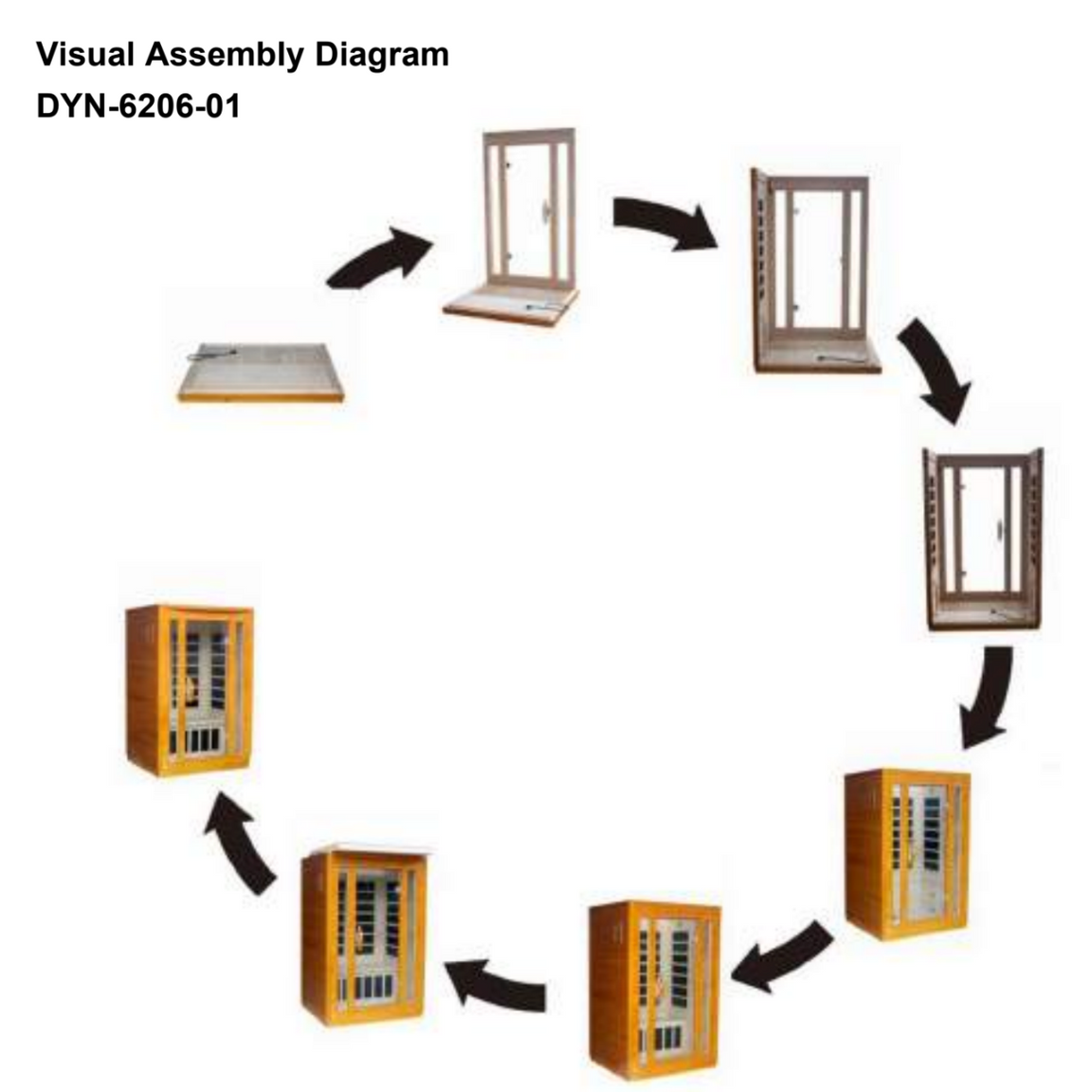 Dynamic "San Marino" 2-person Low EMF FAR Infrared Sauna DYN-6206-01