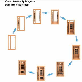 New 2026 Model Dynamic “Lucca” 2 Person Low EMF FAR Infrared Sauna DYN-6215-05