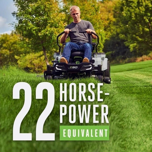 EGO Power ZT4204L 42-Inch 56-Volt Lithium-ion Cordless Z6 Zero Turn Riding Mower with (4) 10.0Ah Batteries and Charger Included