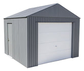 Sojag 12×10 Everest Steel Storage Garage Kit – Charcoal