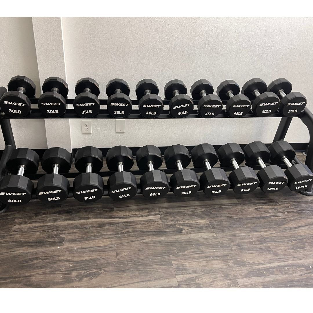 Sweet Dumbbell Set 5-100 lb (Rack sold seperately)