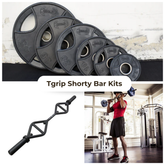 TGrip Shorty Bar Training Kits – Multi Grip – Functional Training – Football – Swiss – Neutral