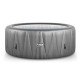 Wave Atlantic 6-Person Inflatable Hot Tub | Integrated Eco Heater | 130 Aquajet Massage System | Anti-Freeze Protection | Quick 15-Minute Setup | Gray Rattan