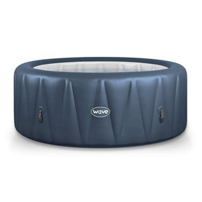 Wave Atlantic 6 Person Round Inflatable Hot Tub, Navy