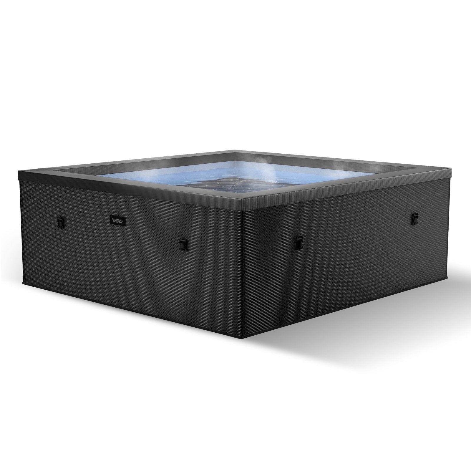 Wave Garda | 4-Person Eco Foam Hot Tub | Integrated Heater | Charcoal Black