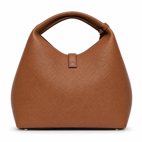 Crescent-Lock Hobo Handbag