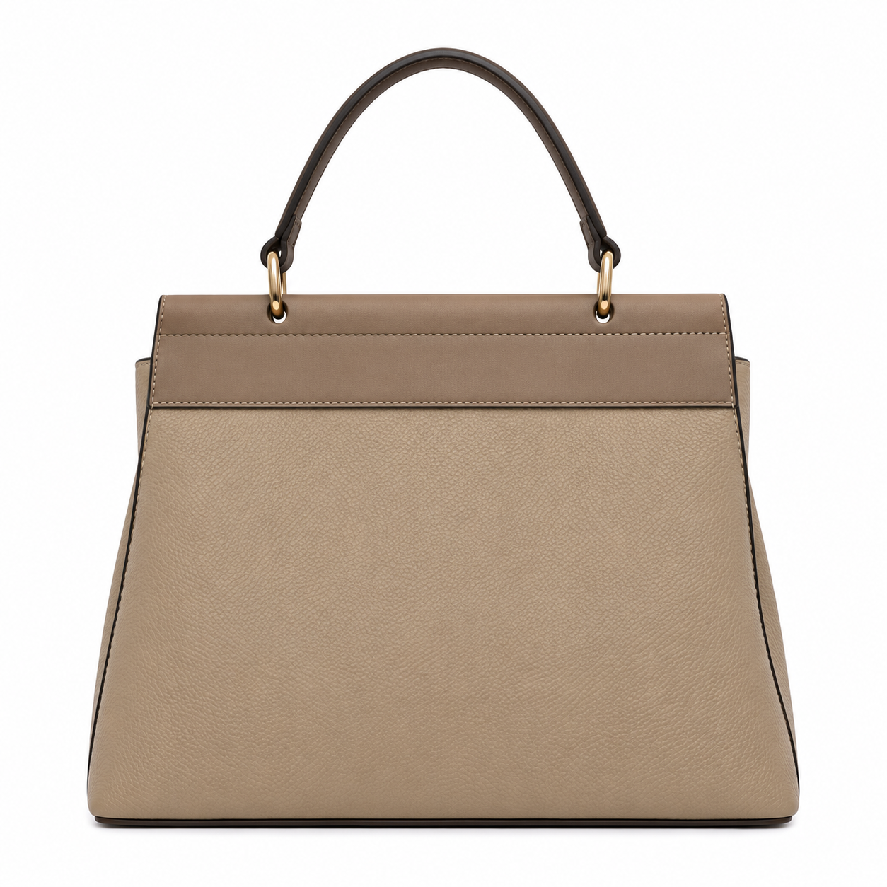Zalvia Women’s Taupe and Brown Handbag