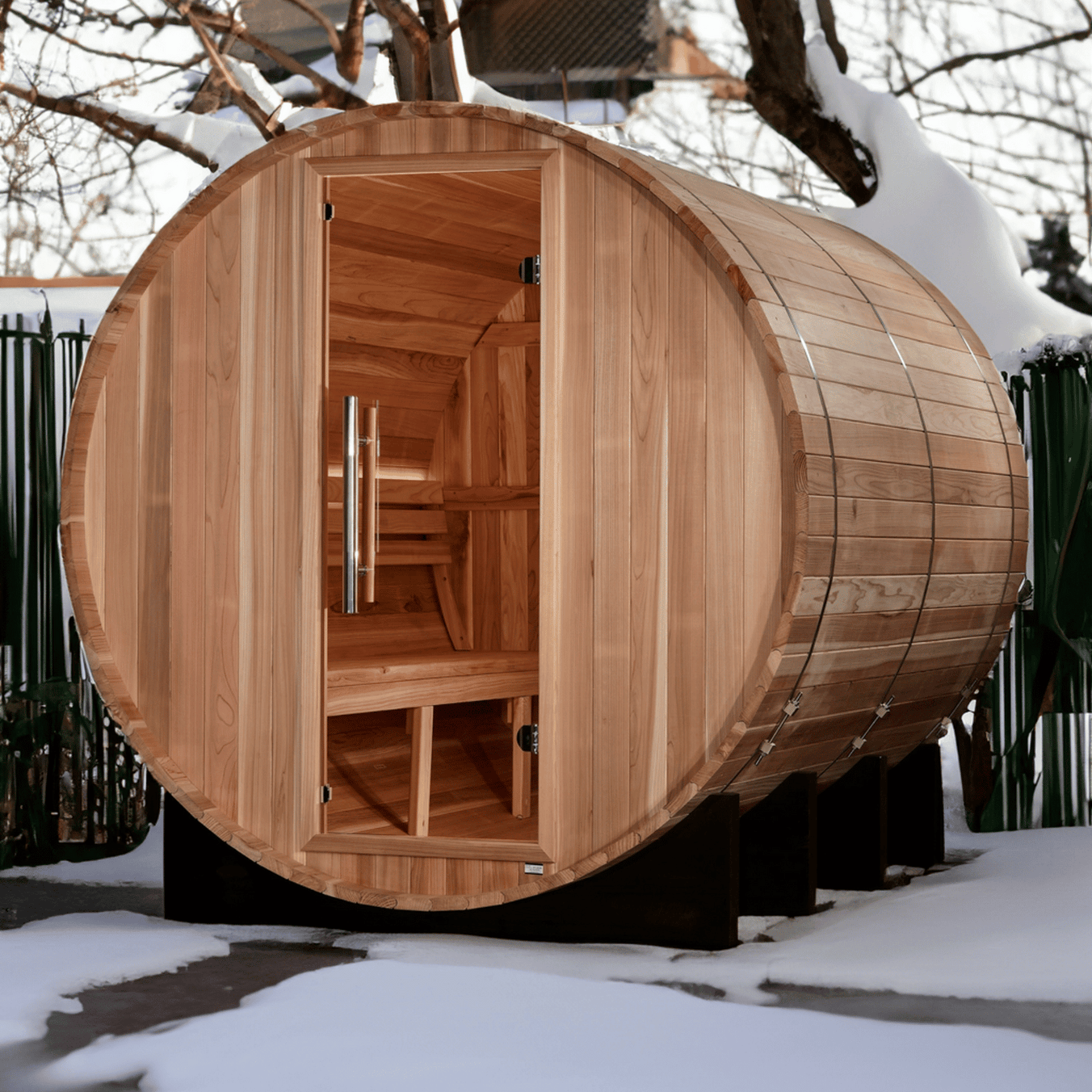 Golden Designs "Klosters" 6 Person Barrel Traditional Sauna GDI-B006-01