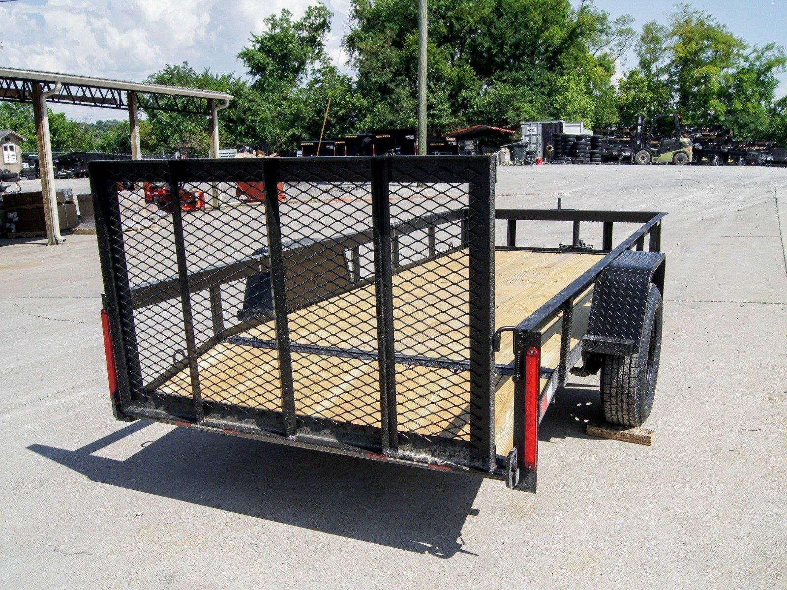 5×12 Powder Coated Dovetail Utility Trailer 3500lb Axle
