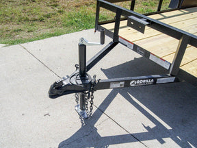 5×12 Powder Coated Dovetail Utility Trailer 3500lb Axle