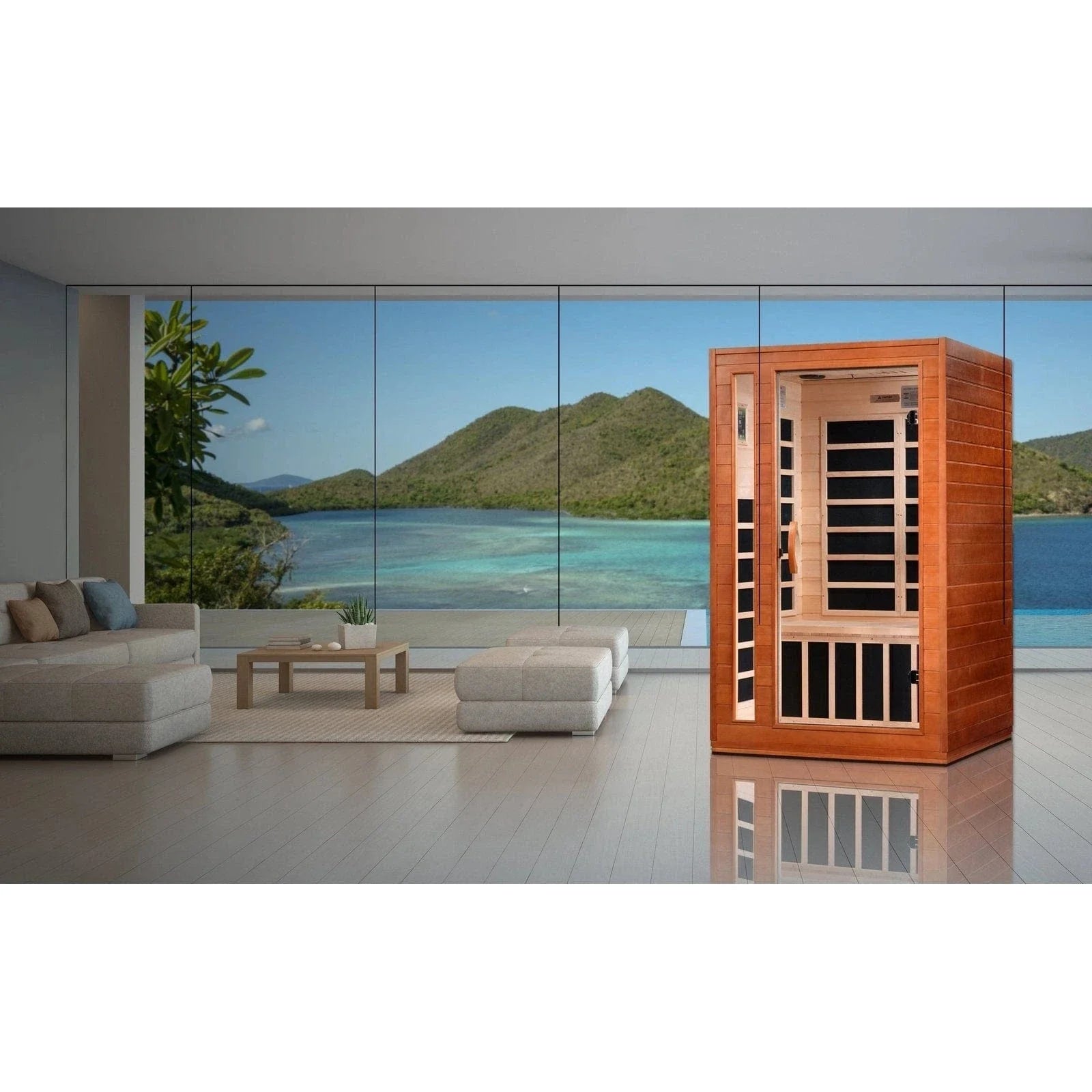 Dynamic "Cordoba" 2-person Low EMF FAR Infrared Sauna - DYN-6203-01