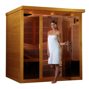 Dynamic Monaco 6-person Ultra Low EMF FAR Infrared Sauna - DYN-6996-01 Elite