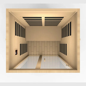 Dynamic "Santiago" 2-person Low EMF FAR Infrared Sauna DYN-6209-01