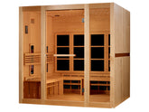 Golden Designs 8 Person Full Spectrum Near Zero EMF FAR IR Sauna GDI-6880-03 FS