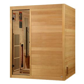 Golden Designs 2025 Soria GDI-8330-01 3 Person Hybrid Indoor Sauna.