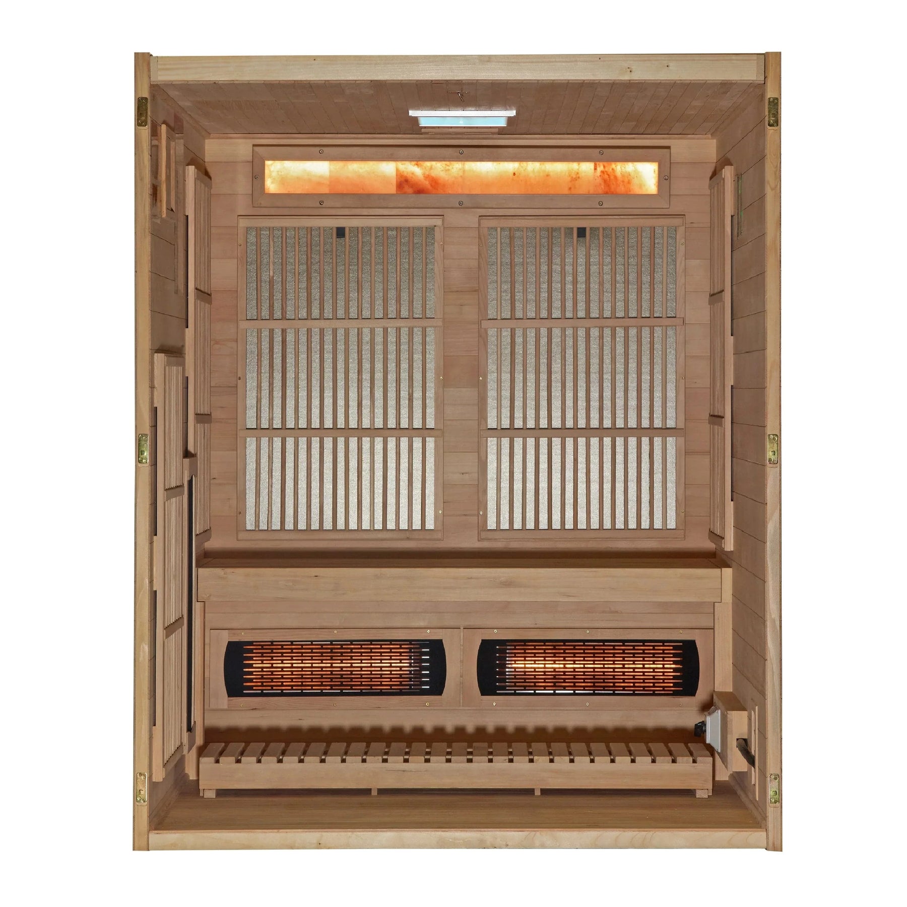 Golden Designs 2025 Soria GDI-8330-01 3 Person Hybrid Indoor Sauna.