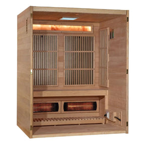 Golden Designs 2025 Soria GDI-8330-01 3 Person Hybrid Indoor Sauna.