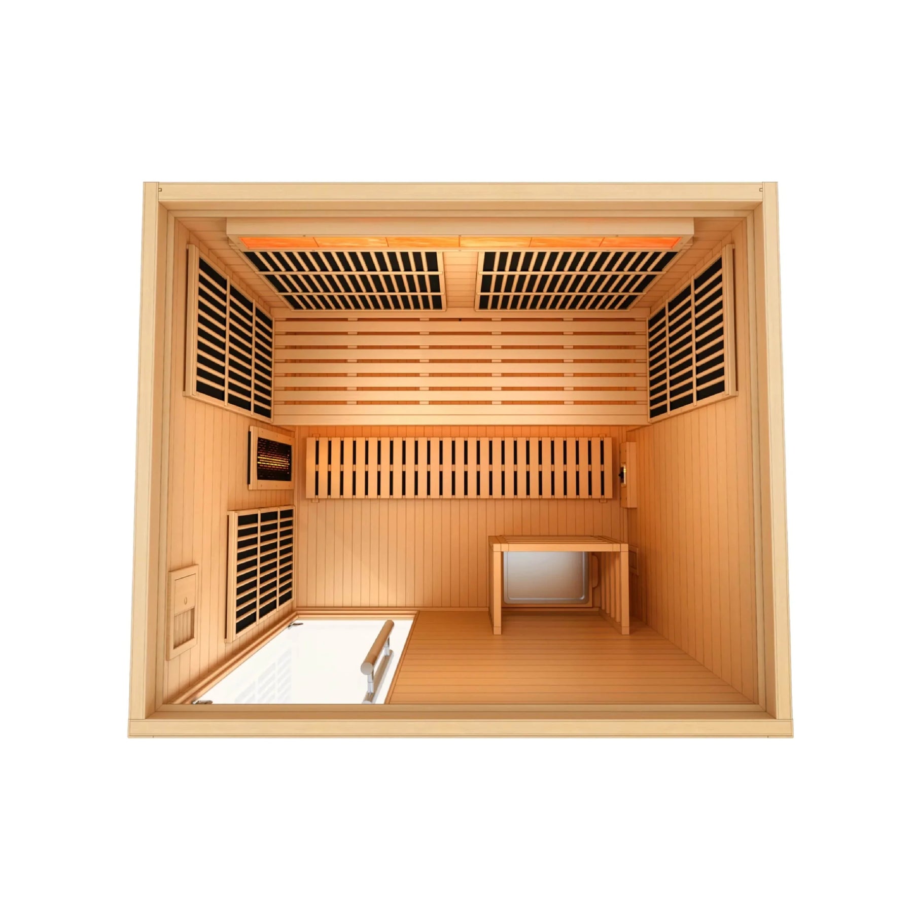 Golden Designs 2025 Soria GDI-8330-01 3 Person Hybrid Indoor Sauna.