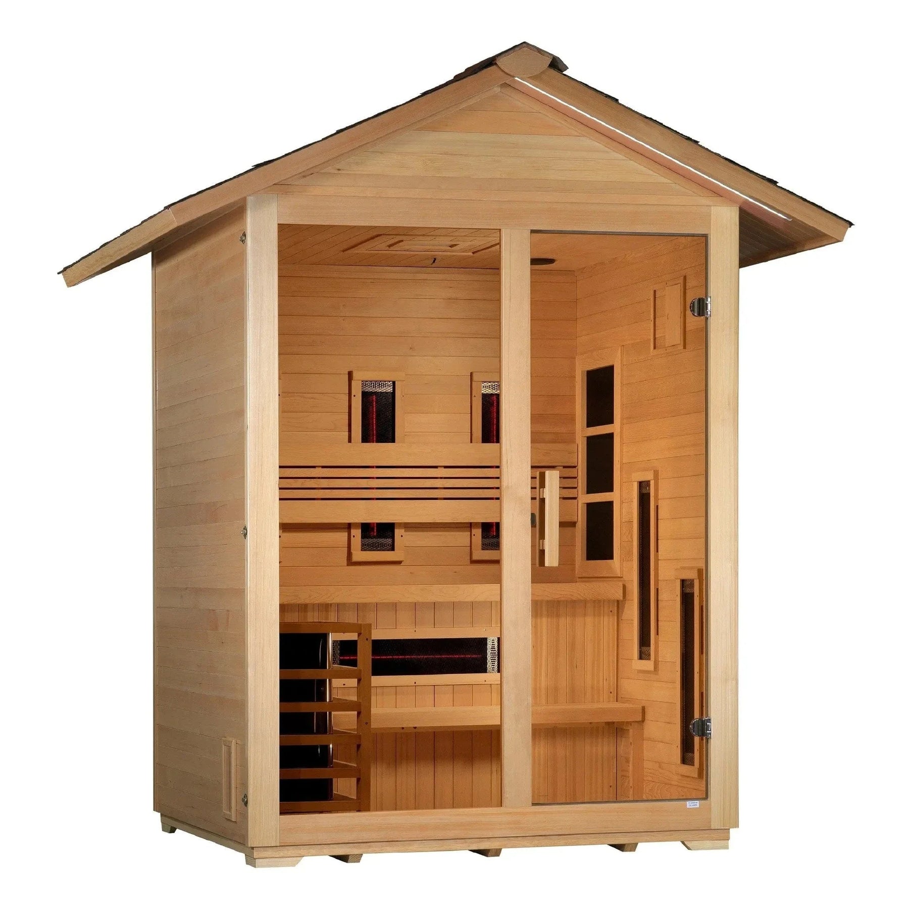 Golden Designs "Carinthia" 3 Person Hybrid Outdoor Sauna GDI-8123-01