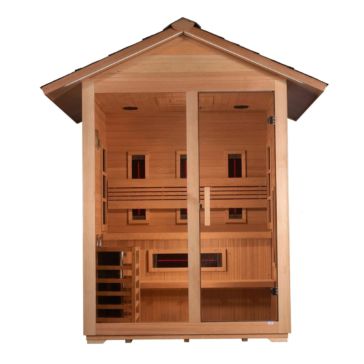 Golden Designs "Carinthia" 3 Person Hybrid Outdoor Sauna GDI-8123-01