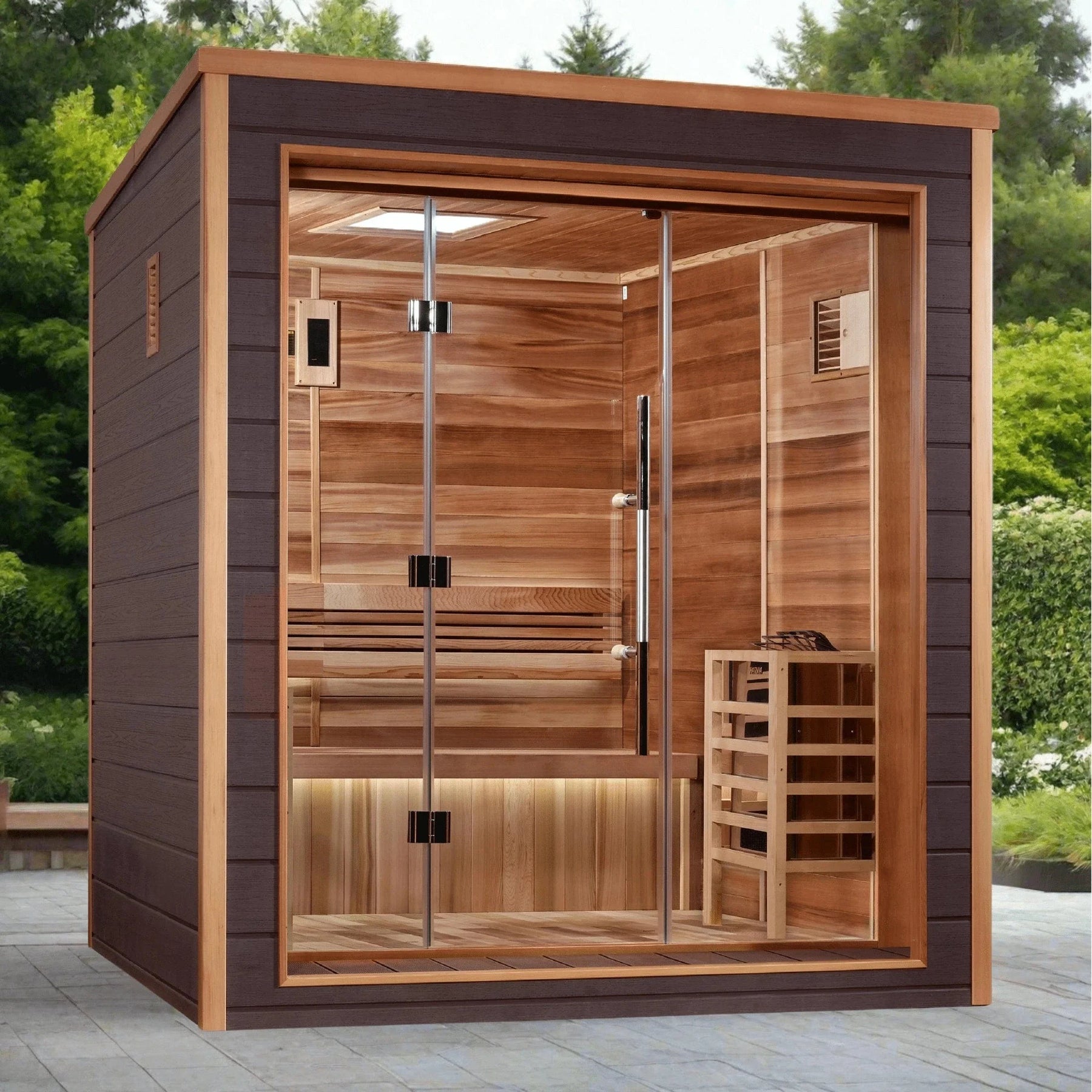 Golden Designs Drammen 3 Person Outdoor Traditional Sauna GDI-8203-01