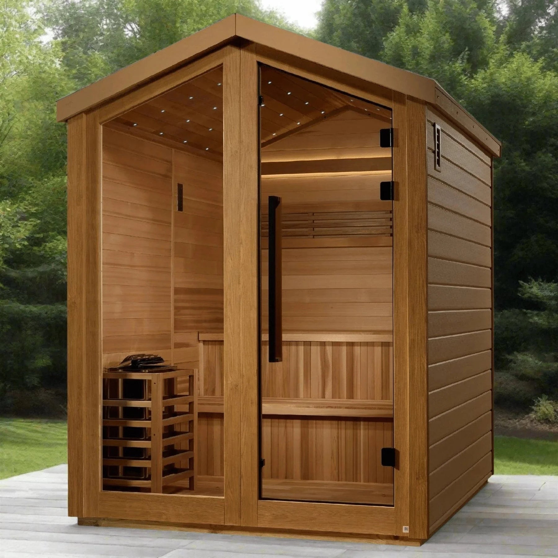 Golden Designs Kaarina 6 Person Outdoor Traditional Sauna GDI-8506-01