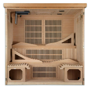 Golden Designs "Monaco" 6-person PureTech™ Near Zero EMF FAR Infrared Sauna - GDI-6996-01