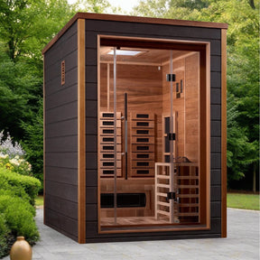 Golden Designs Nora 2 Person Hybrid Outdoor Sauna GDI-8222-01