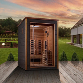 Golden Designs Nora 2 Person Hybrid Outdoor Sauna GDI-8222-01