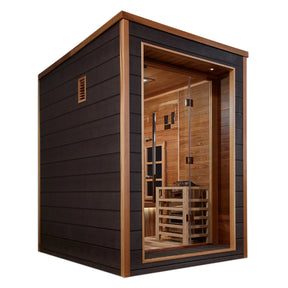 Golden Designs Nora 2 Person Hybrid Outdoor Sauna GDI-8222-01