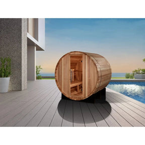 Golden Designs "St. Moritz" 2 Person Barrel Traditional Sauna  GDI-B002-01