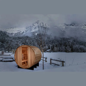 Golden Designs "St. Moritz" 2 Person Barrel Traditional Sauna  GDI-B002-01