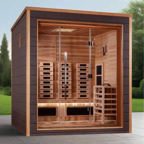 Golden Designs Visby 3 Person Hybrid Outdoor Sauna GDI-8223-01