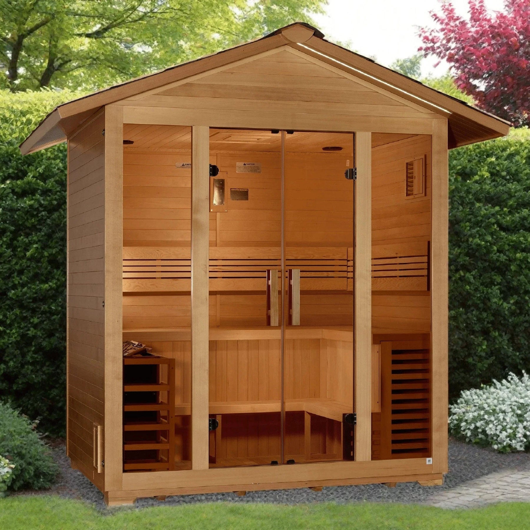 Golden Designs "Vorarlberg" 5 Person Traditional Outdoor Sauna GDI-8105-01