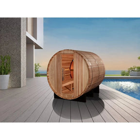 Golden Designs "Zurich" 4 Person Barrel Traditional Sauna GDI-B024-01