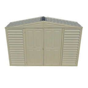 DuraMax 10.5ft x 2.75ft SidePro Vinyl Shed with Foundation Kit
