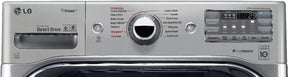 LG – 5.2 Cu. Ft. High Efficiency Front-Load Washer with Steam and TurboWash Technology – Graphite steel