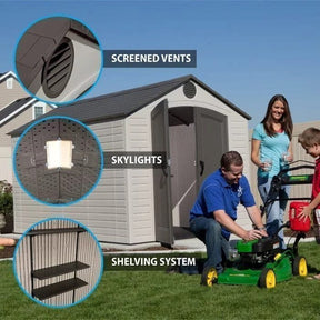 Lifetime Outdoor Storage Shed – 8′ x 12.5′