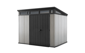 Keter Artisan 9×7 Foot Large Outdoor Shed with Floor with Modern Design for Patio Furniture